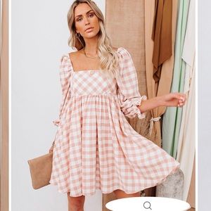 VICI reality check pocketed babydoll dress